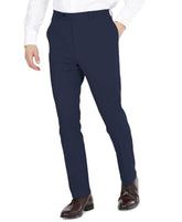 DKNY Men's Modern Fit High Performance Separates Suit Pants, Navy Solid, 31W x 32L